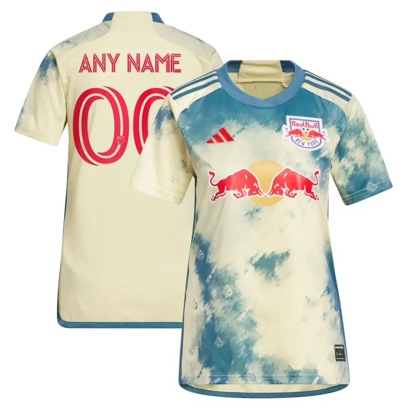 women8217s new york red bulls adidas yellow 2023 daniel patrick kit replica custom jersey