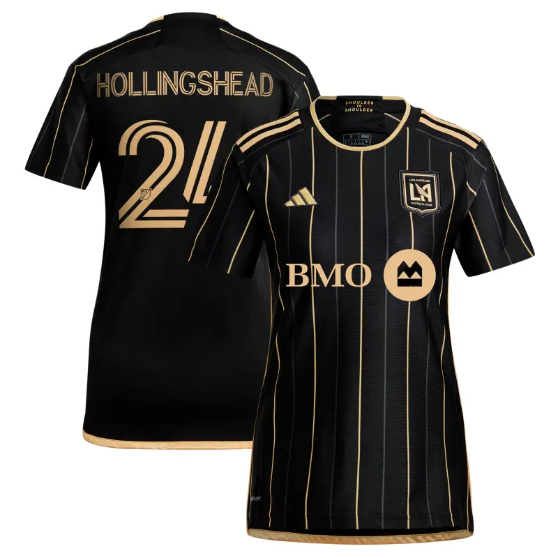 women8217s lafc ryan hollingshead adidas black 2024 primary replica player jersey