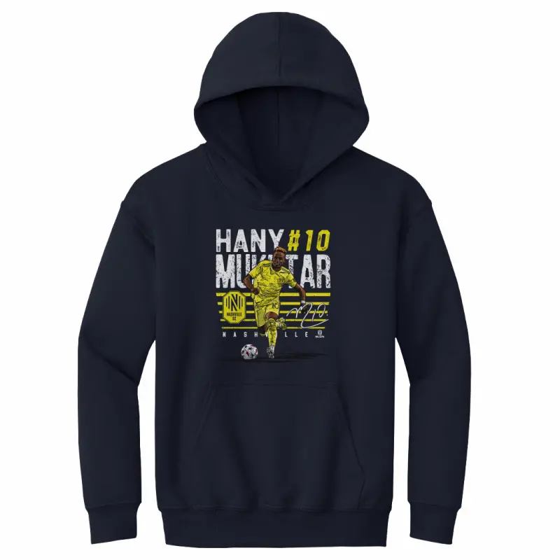 hany mukhtar nashville sc player name wht - kids youth hoodie