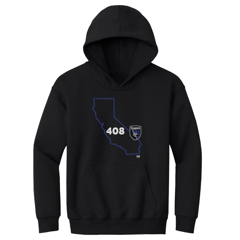 san jose earthquakes 408 area code state wht - kids youth hoodie