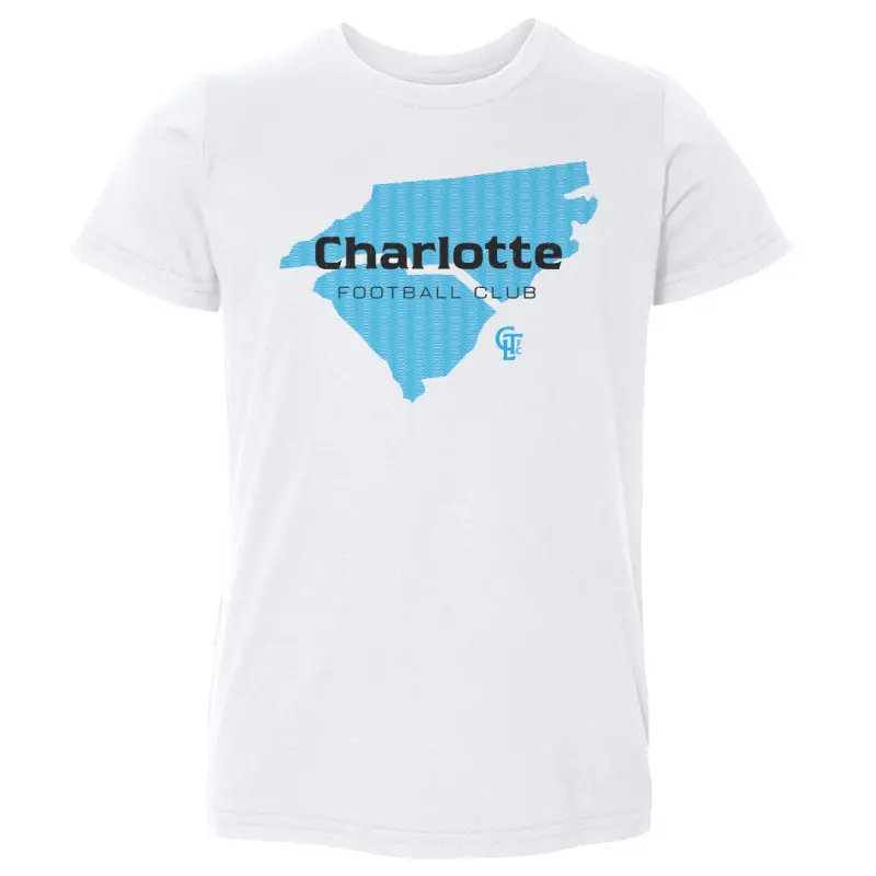 charlotte fc state silhouette - kids toddler t-shirt
