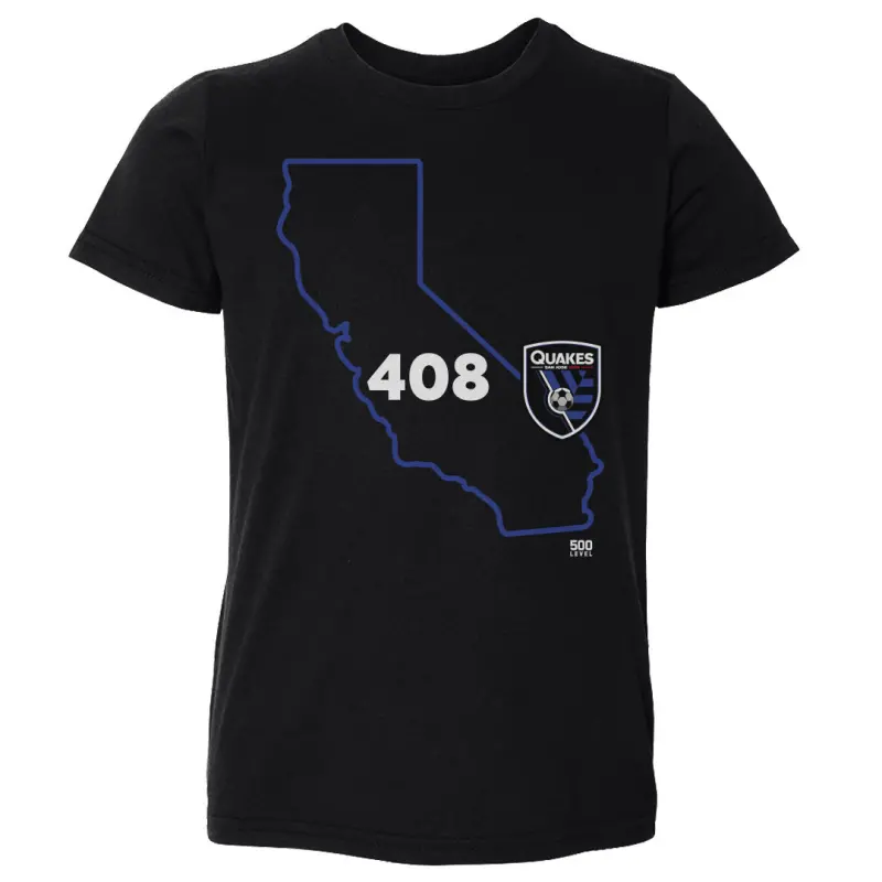 san jose earthquakes 408 area code state wht - kids toddler t-shirt
