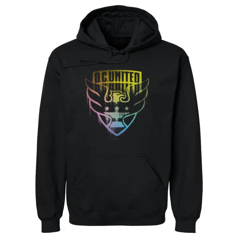 d.c. united pride pride logo 2025 wht - mens hoodie