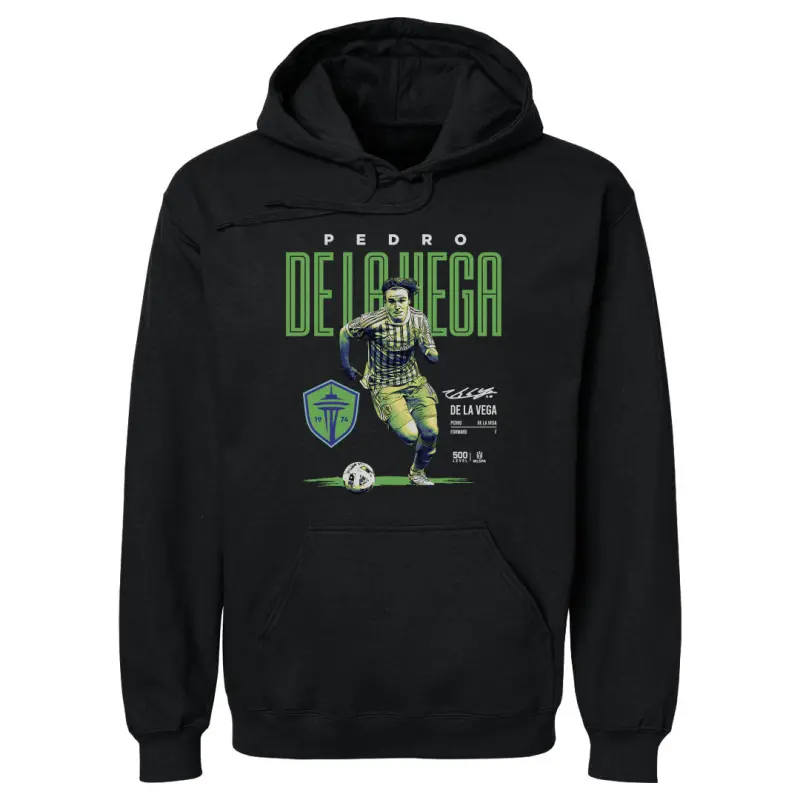 pedro de la vega seattle sounders fc bitmap wht - mens hoodie