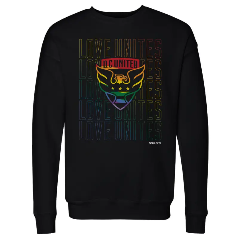 d.c. united pride outline 2025 wht - mens crewneck sweatshirt