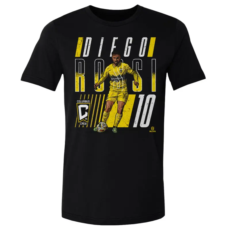 diego rossi columbus crew dash wht - mens cotton t-shirt