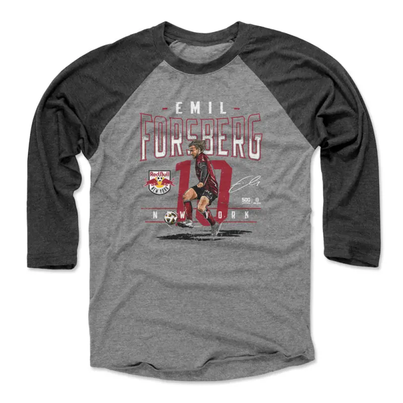 emil forsberg new york red bulls feature wht - mens baseball t-shirt